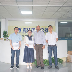 德國工程師來訪海達儀器進行技術交流